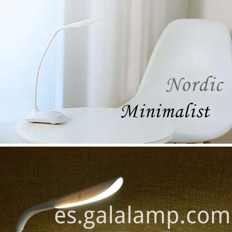 Lámpara de escritorio LED de control táctil ajustable con protección para los ojos